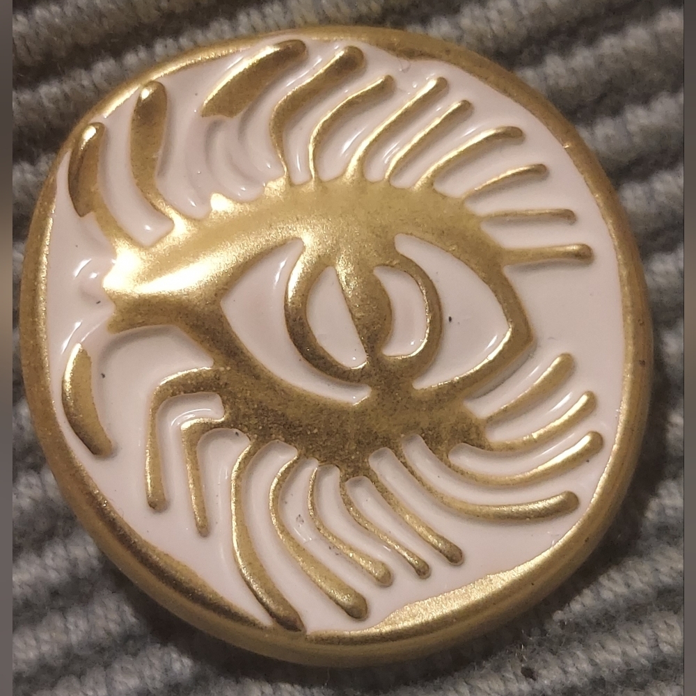 Schiaparelli  BROOCH Button  Made In FRANCE